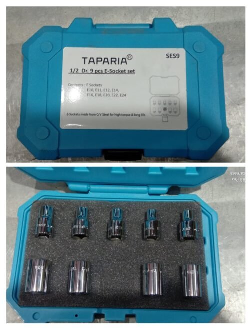 Ses9 E-socket set.E10+E11+E12+E16+E18+E20+E22+E24 Rs.1295