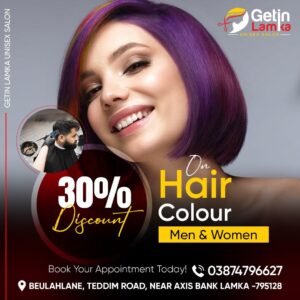 Hair Colouring Offer @Getinlamka Unisex Salon & Academy