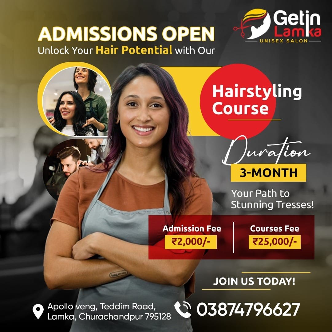 You are currently viewing Amission Open for Hairstyling courses