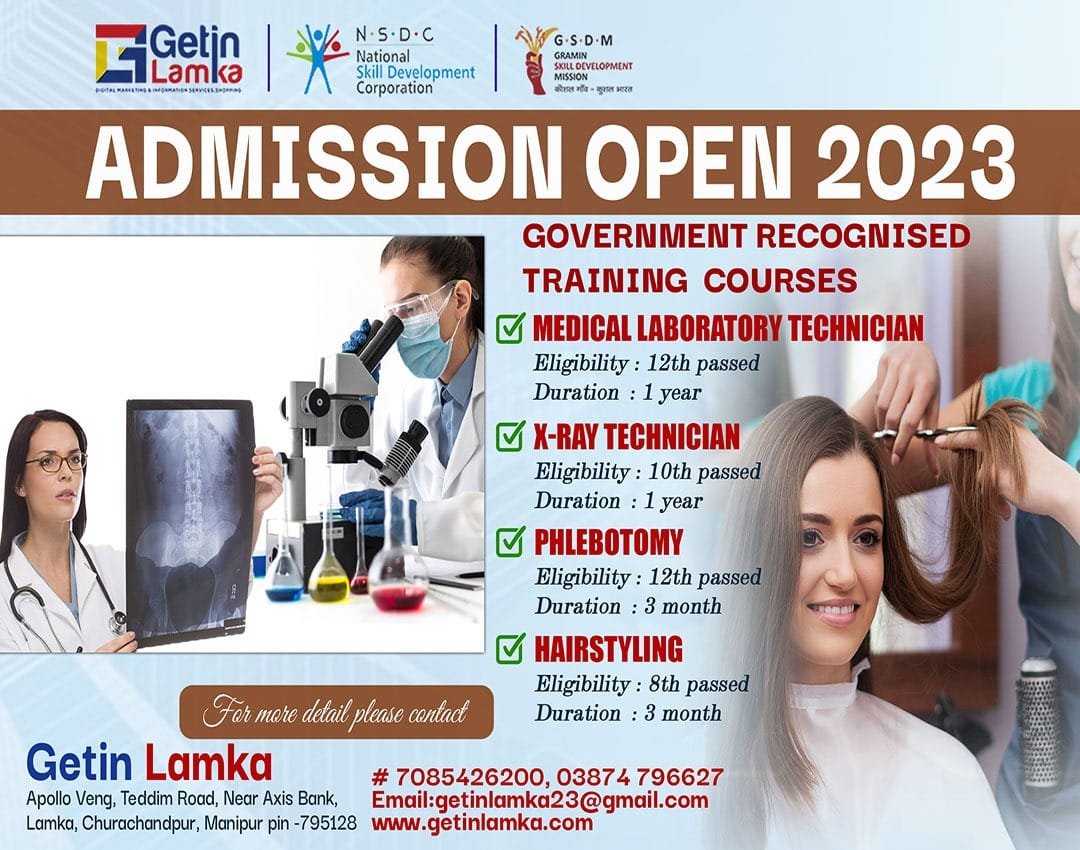 You are currently viewing Admission Open | Govt.Recognised Training Centre | Get in Lamka