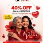 40% Off on all Services at Mothers day Offer